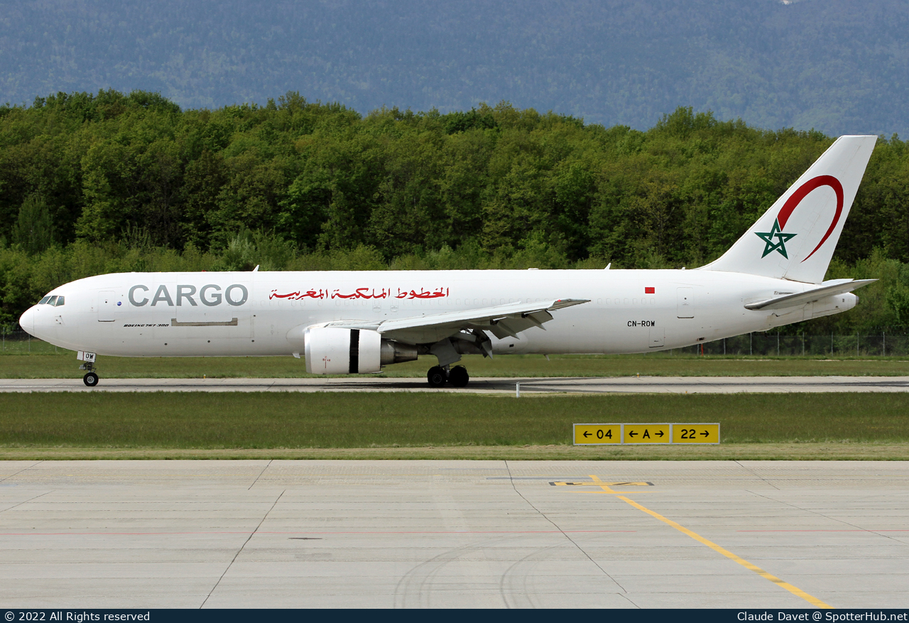 Photo of CN-ROW - Boeing 767-343(ER)(BCF) operated by Royal Air Maroc Cargo