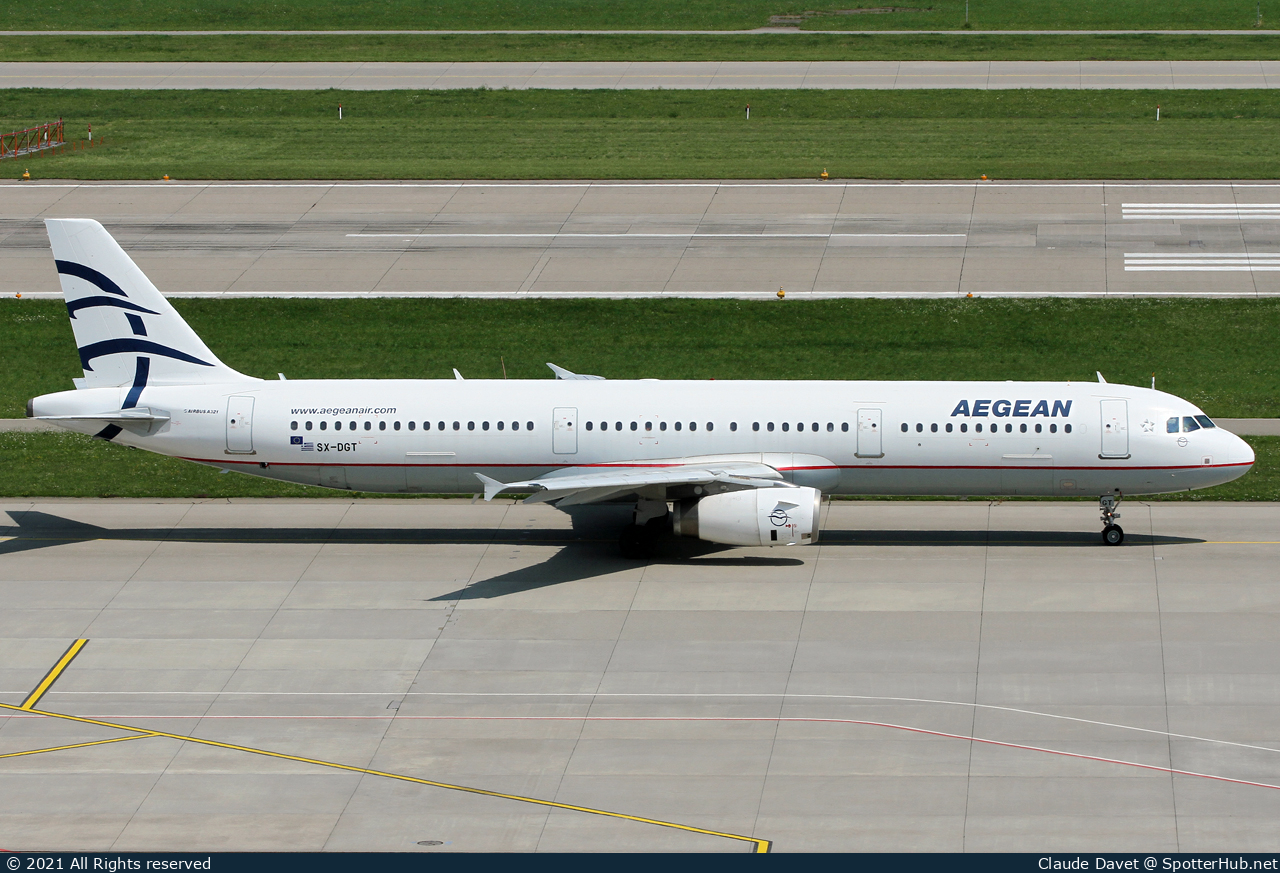 Photo of SX-DGT - Airbus A321-231 operated by Aegean Airlines