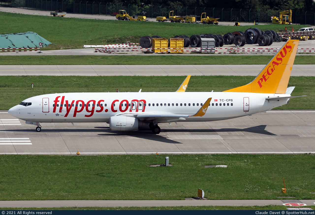 Photo of TC-CPB - Boeing 737-82R operated by Pegasus Airlines