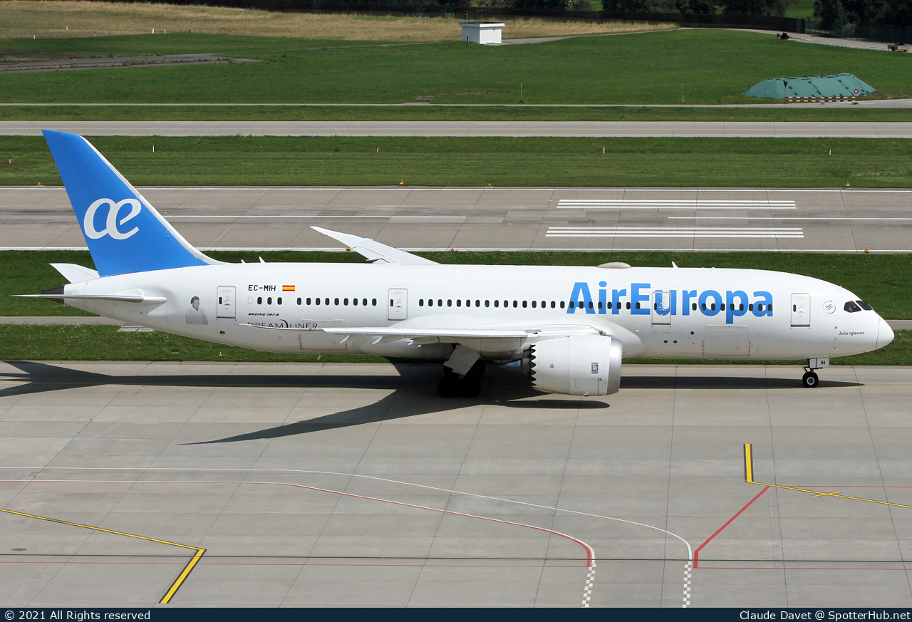 Photo of EC-MIH - Boeing 787-8 Dreamliner operated by Air Europa