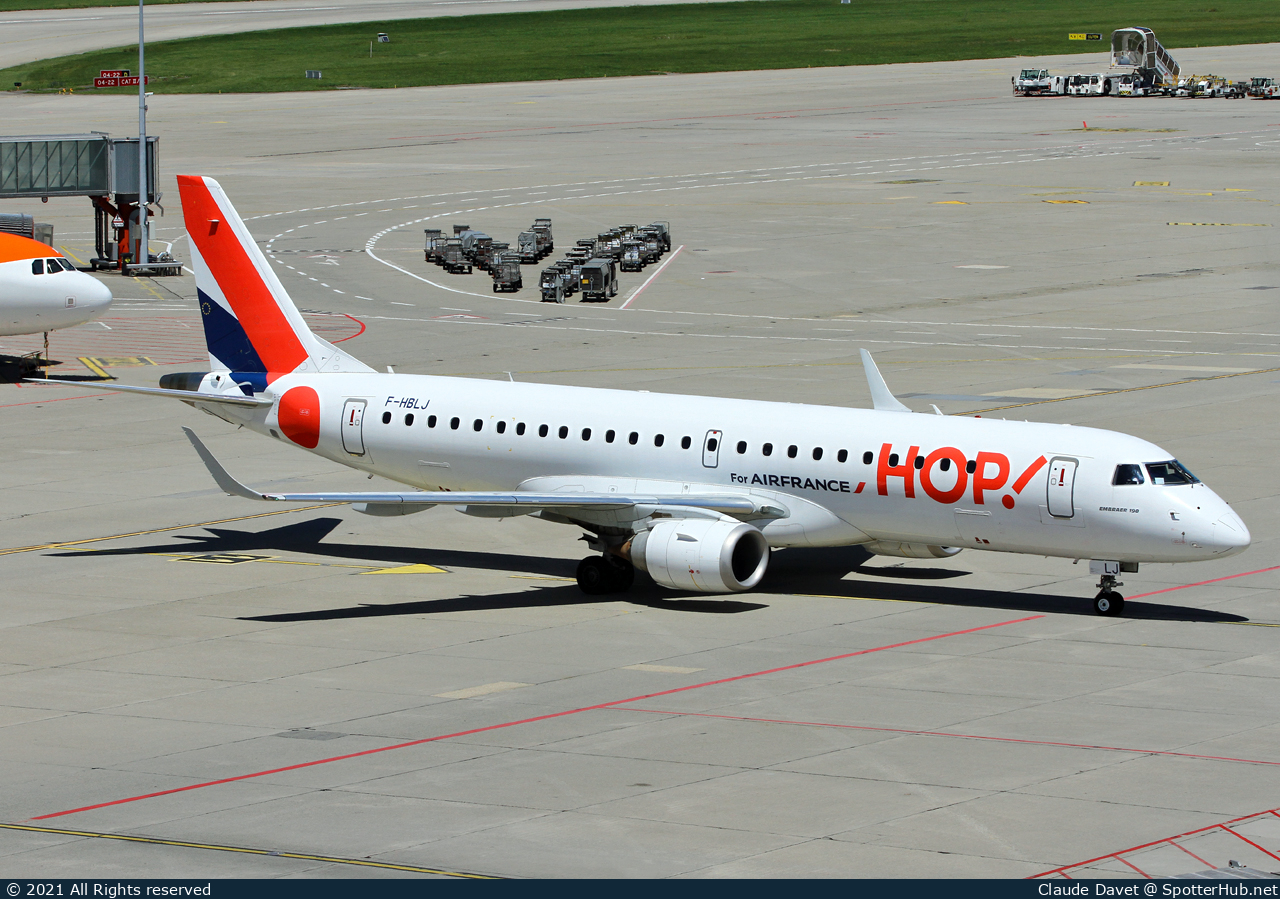 Photo of F-HBLJ - Embraer ERJ-190STD operated by Air France HOP