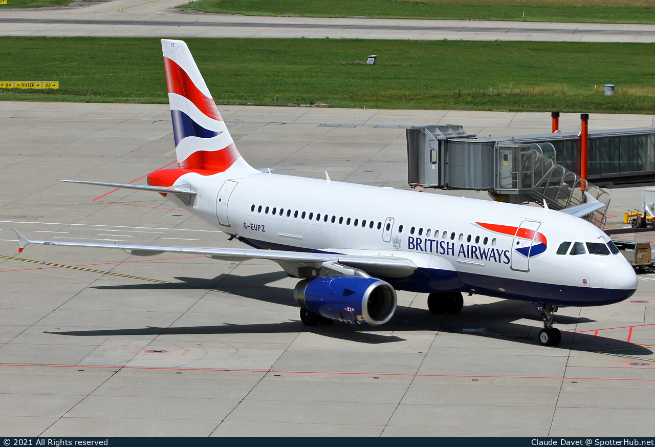 Photo of G-EUPZ - Airbus A319-131 operated by British Airways