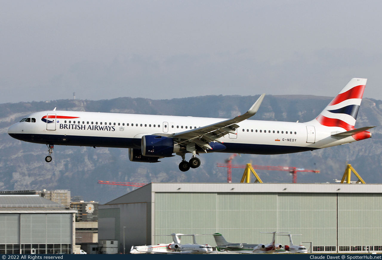 Photo of G-NEOY - Airbus A321-251NX operated by British Airways