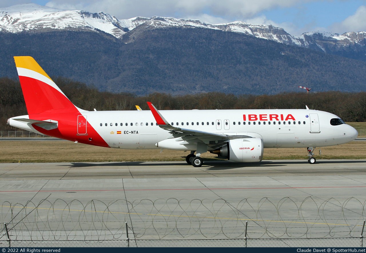 Photo of EC-NTA - Airbus A320-251N operated by Iberia