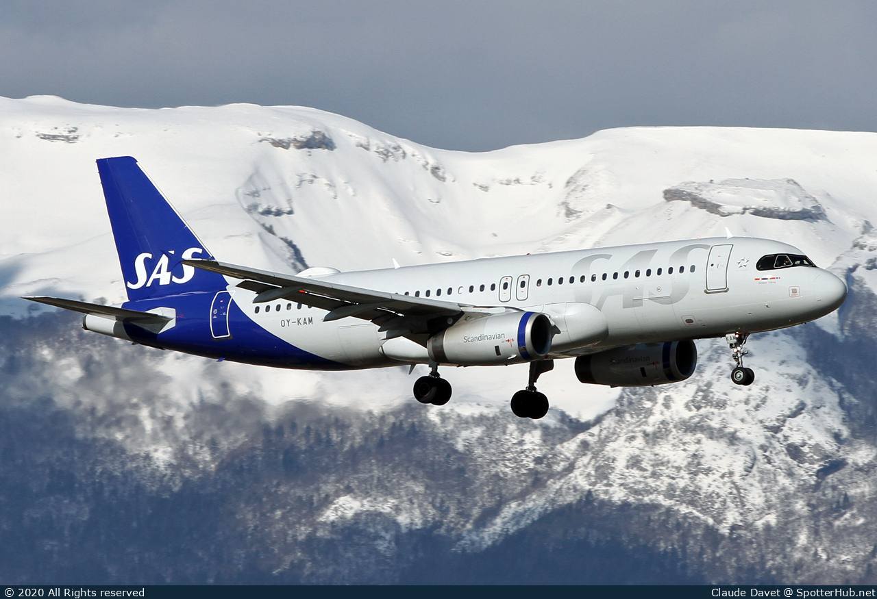 Photo of OY-KAM - Airbus A320-232 operated by SAS Scandinavian Airlines