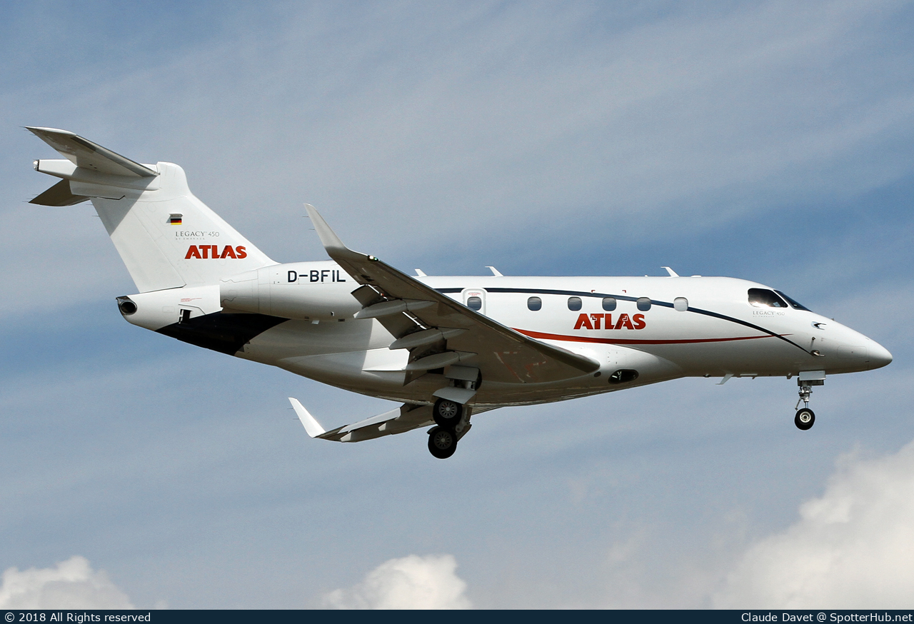 Photo of D-BFIL - Embraer Legacy 450 operated by Atlas Air Service