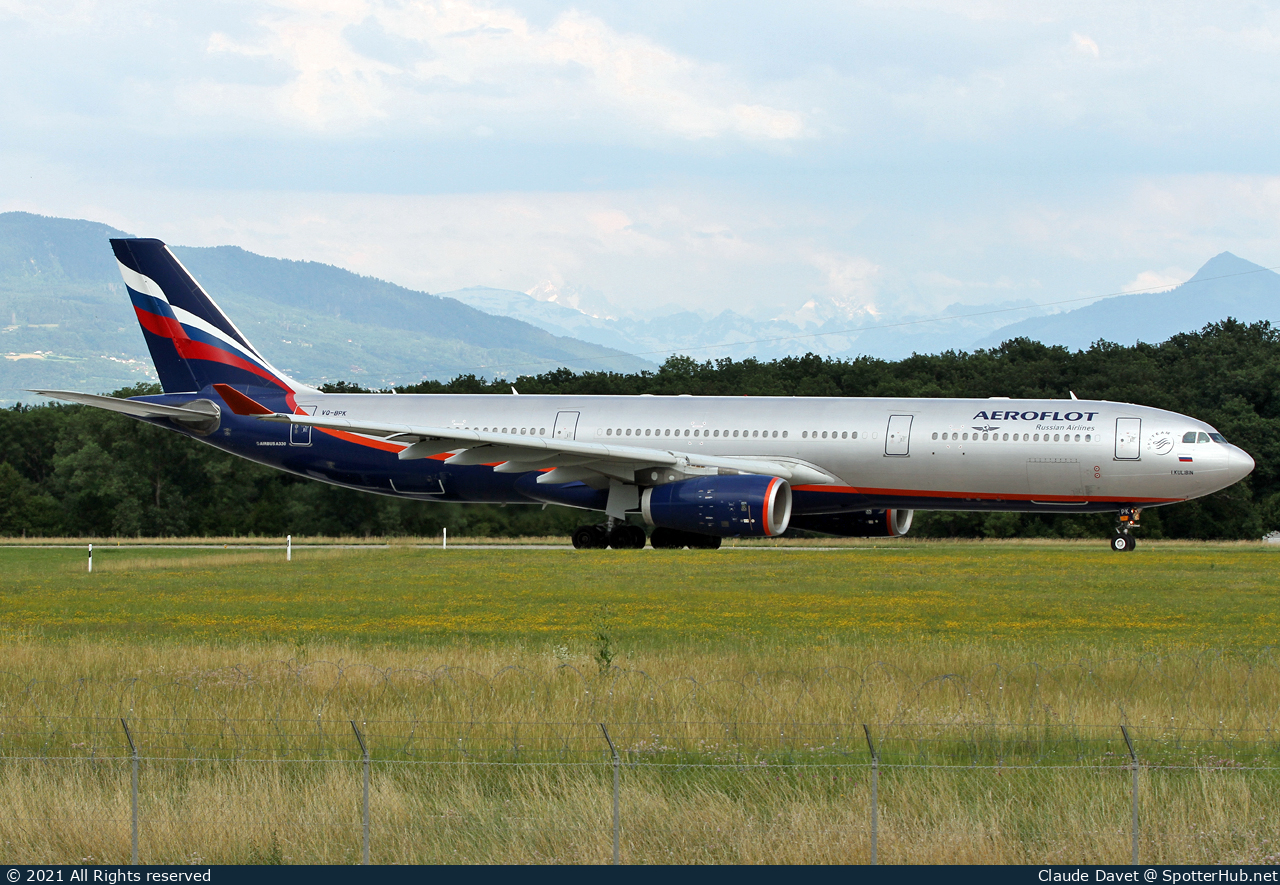 Photo of VQ-BPK - Airbus A330-343 operated by Aeroflot