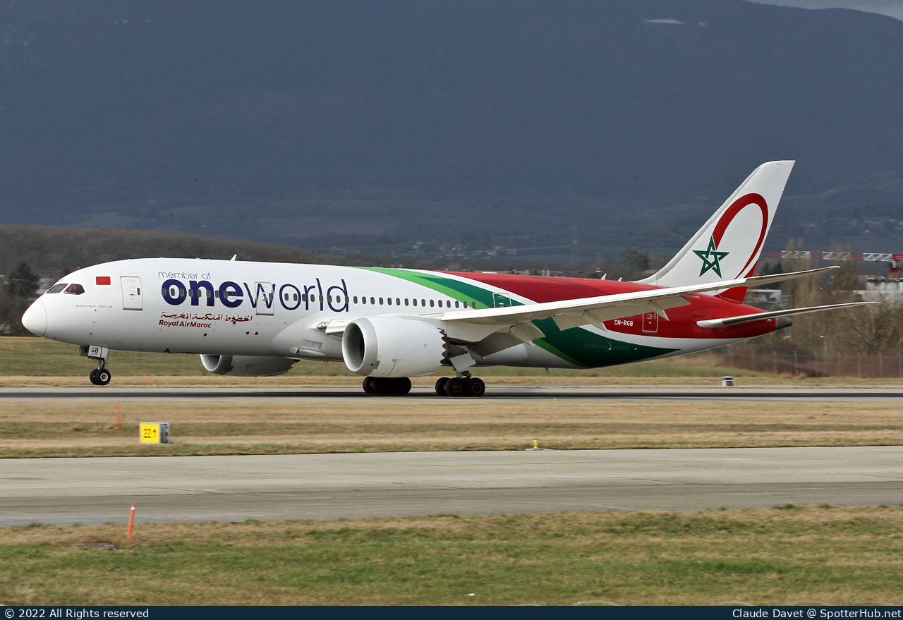 Photo of CN-RGB - Boeing 787-8 Dreamliner operated by Royal Air Maroc