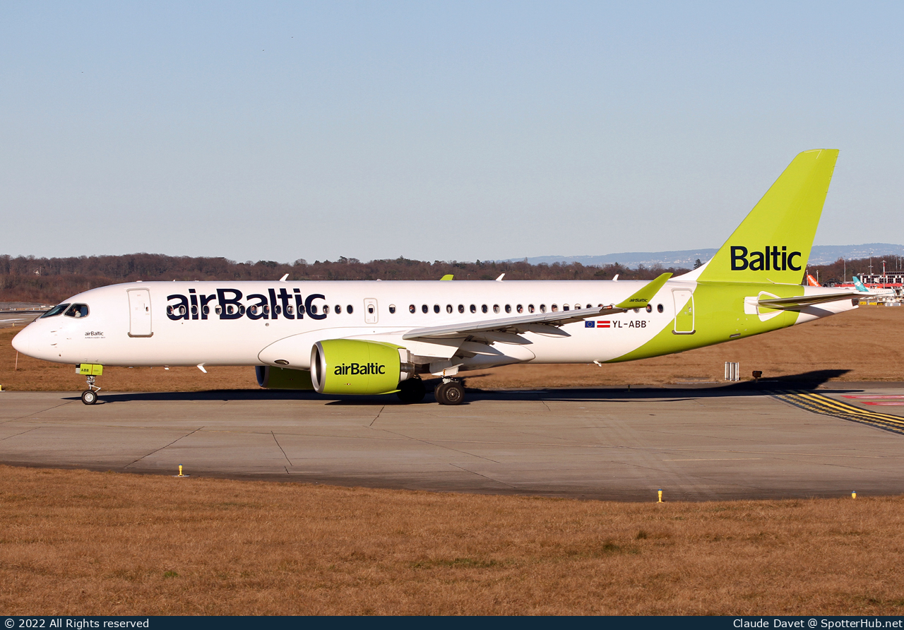 Photo of YL-ABB - Airbus A220-300 operated by airBaltic