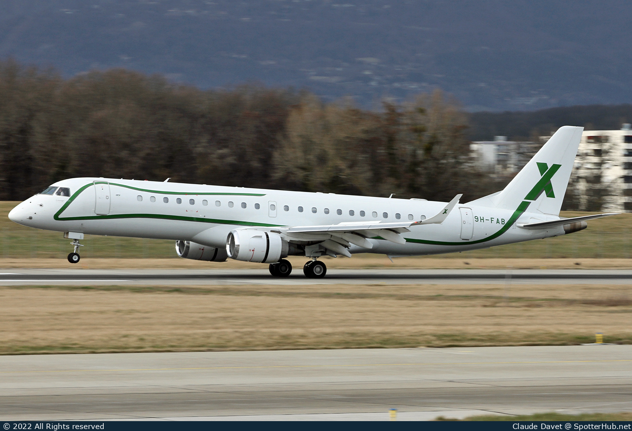 Photo of 9H-FAB - Embraer Lineage 1000 operated by AirX Charter