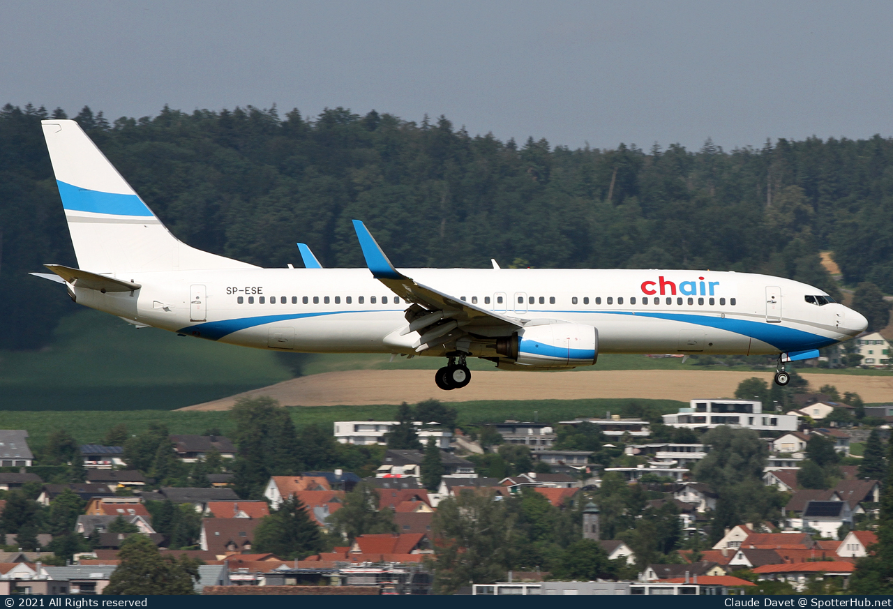 Photo of SP-ESE - Boeing 737-8Q8 operated by Chair Airlines (opb Enter Air)