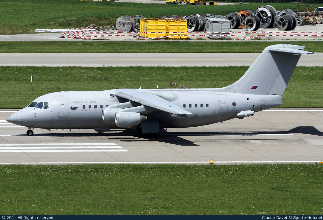 Photo of ZE707 - British Aerospace 146 C.3 operated by Royal Air Force