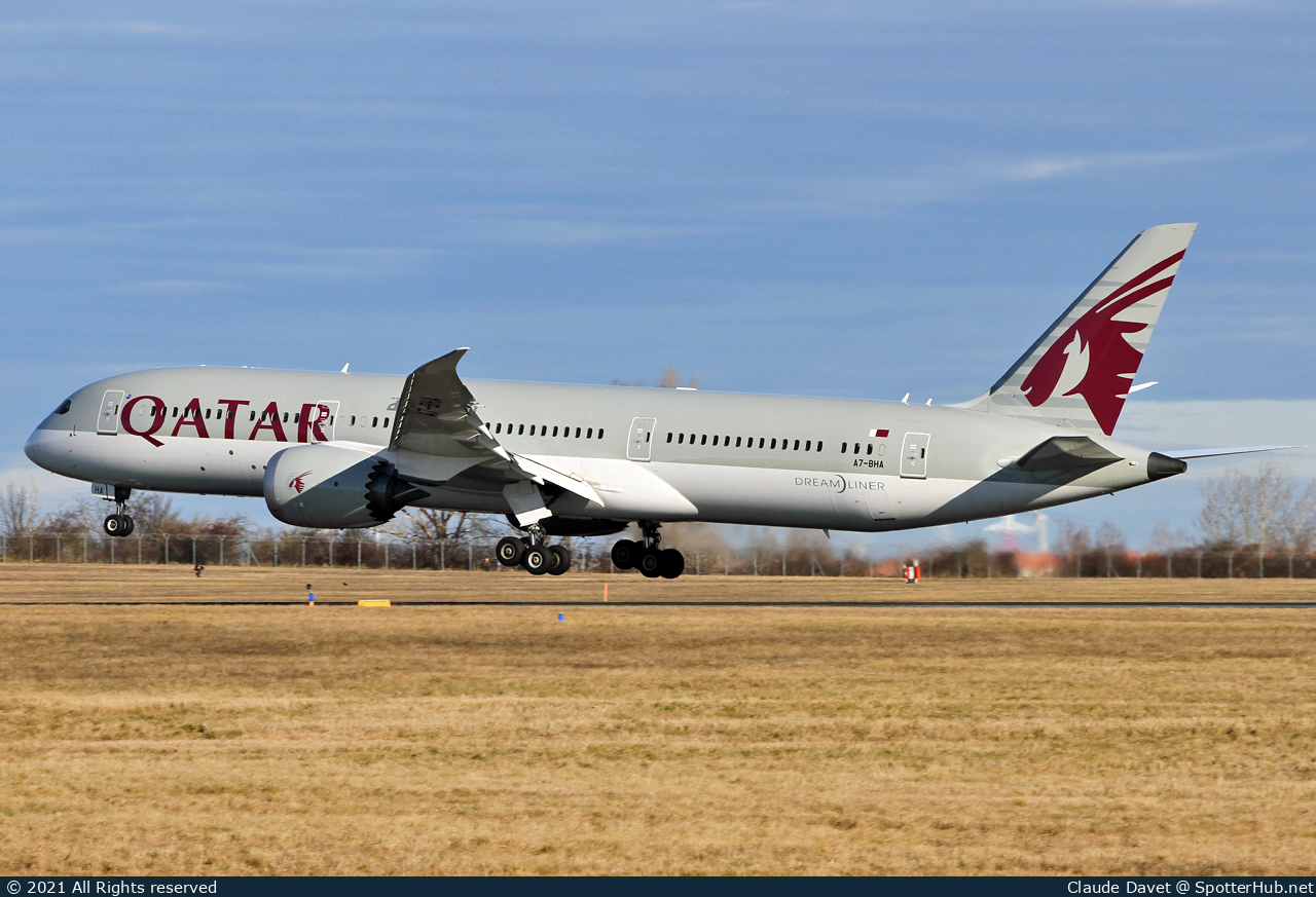 Photo of A7-BHA - Boeing 787-9 Dreamliner operated by Qatar Airways