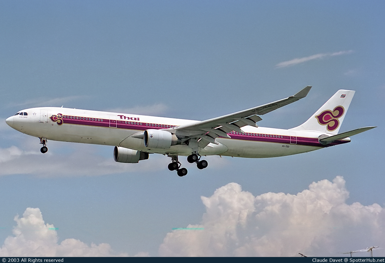 Photo of HS-TED - Airbus A330-321 operated by Thai Airways International