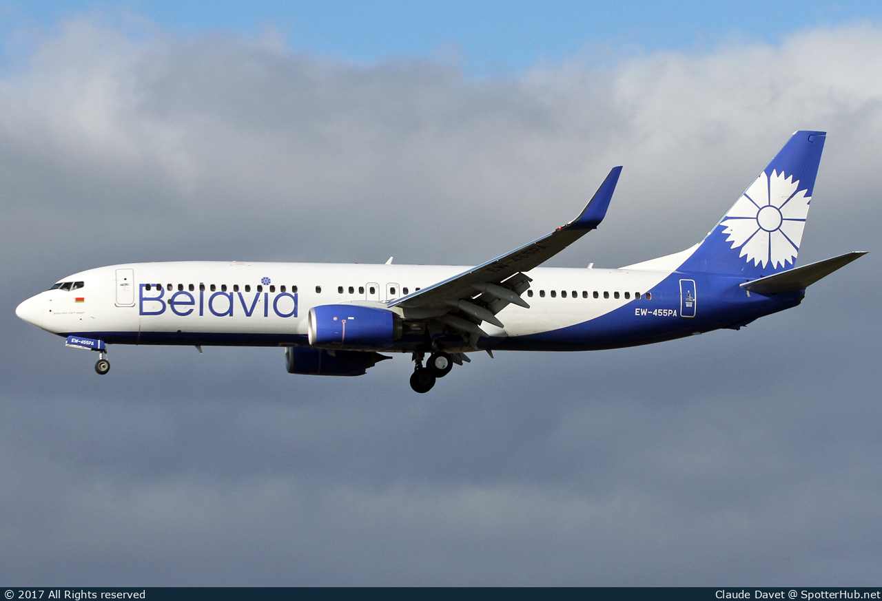 Photo of EW-455PA - Boeing 737-8ZM operated by Belavia