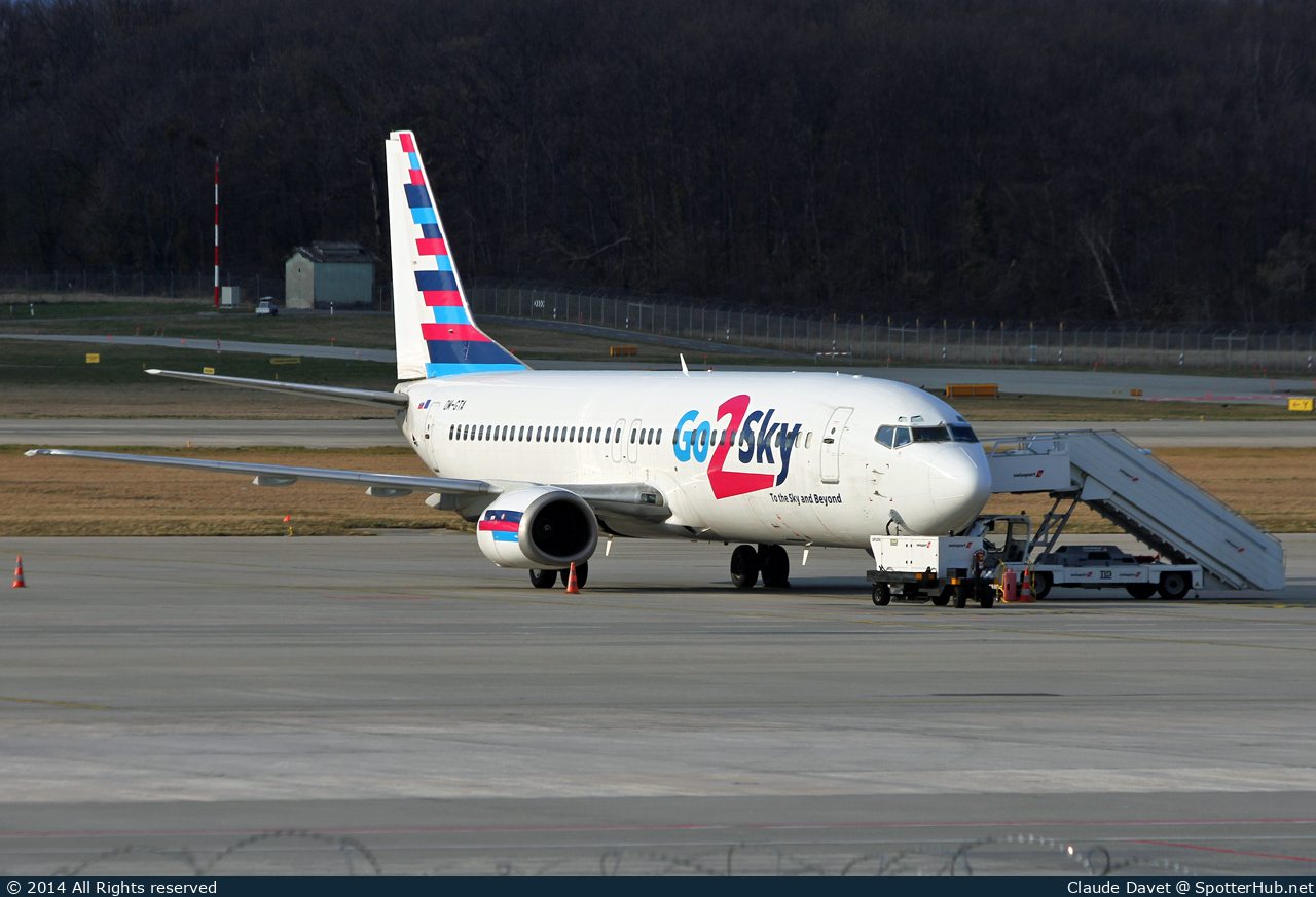 Photo of OM-GTA - Boeing 737-4Q8 operated by Go2Sky