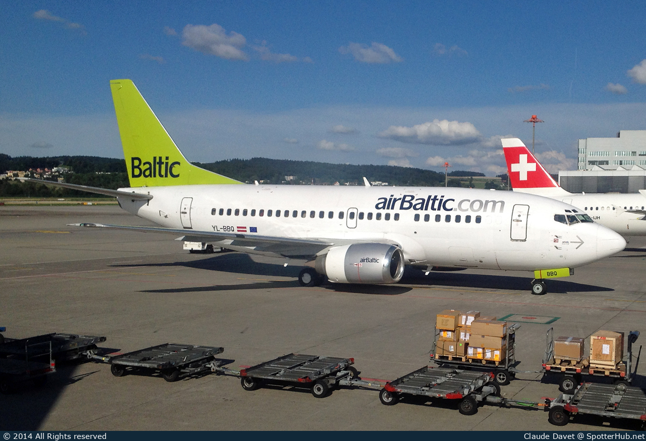 Photo of YL-BBQ - Boeing 737-522 operated by airBaltic