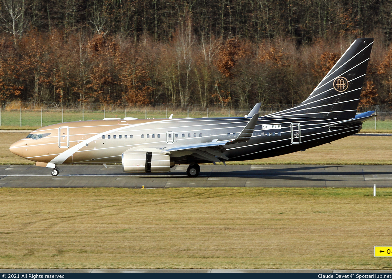 Photo of 9H-ELF - Boeing 737-7BC(BBJ) operated by AirX Charter