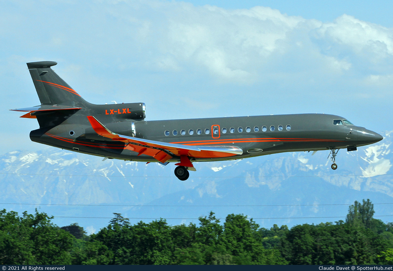Photo of LX-LXL - Dassault Falcon 8X operated by Global Jet Luxembourg