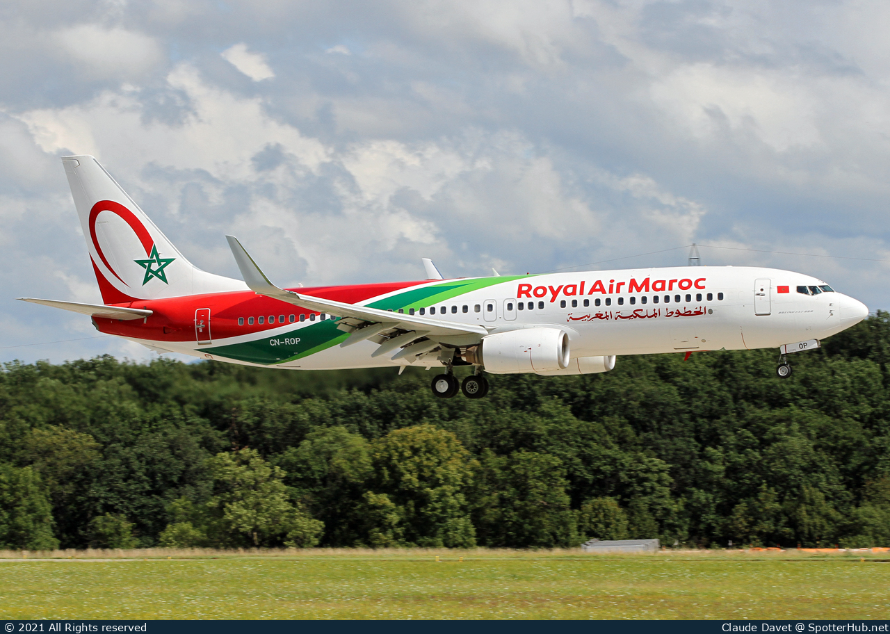 Photo of CN-ROP - Boeing 737-8B6 operated by Royal Air Maroc