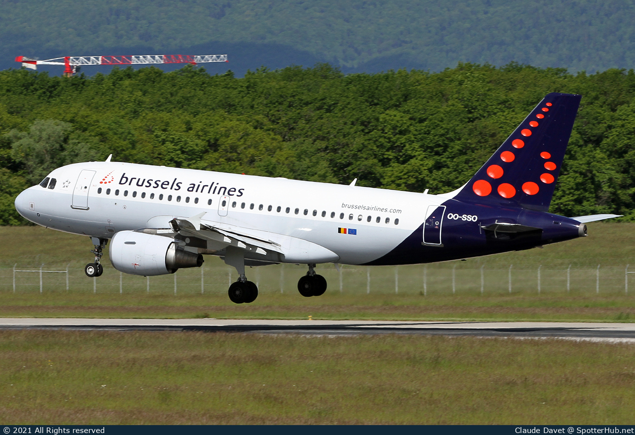 Photo of OO-SSO - Airbus A319-111 operated by Brussels Airlines