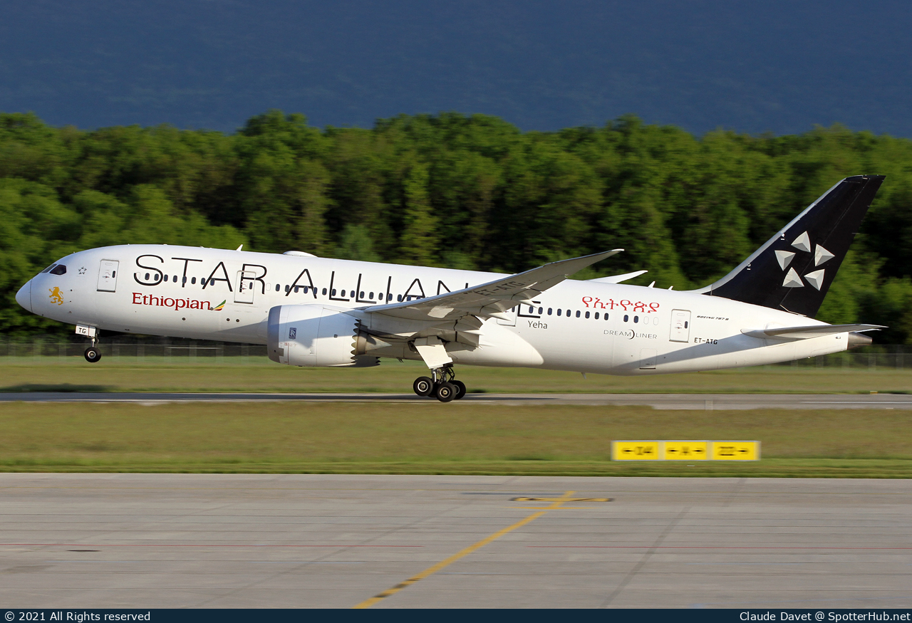 Photo of ET-ATG - Boeing 787-8 Dreamliner operated by Ethiopian Airlines