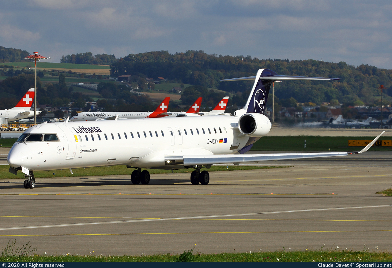 Photo of D-ACNV - Bombardier CRJ-900LR operated by Lufthansa CityLine