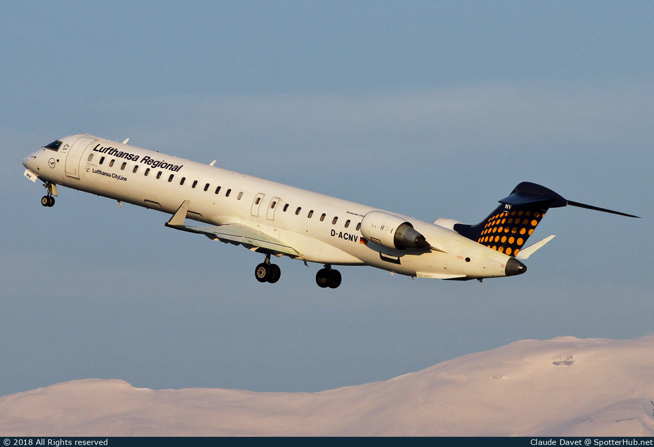 Photo of D-ACNV - Bombardier CRJ-900LR operated by Lufthansa CityLine