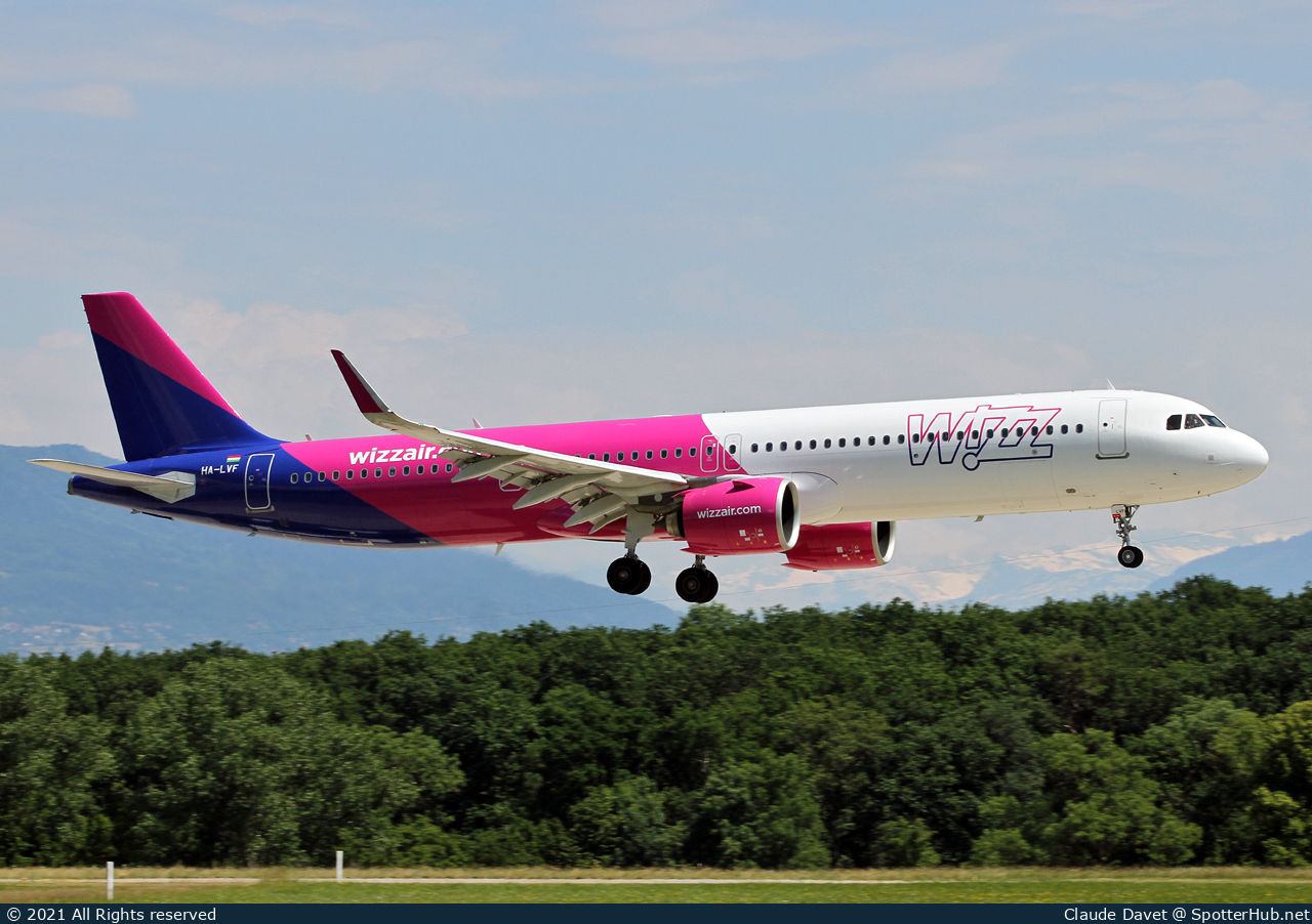 Photo of HA-LVF - Airbus A321-271NX operated by Wizz Air