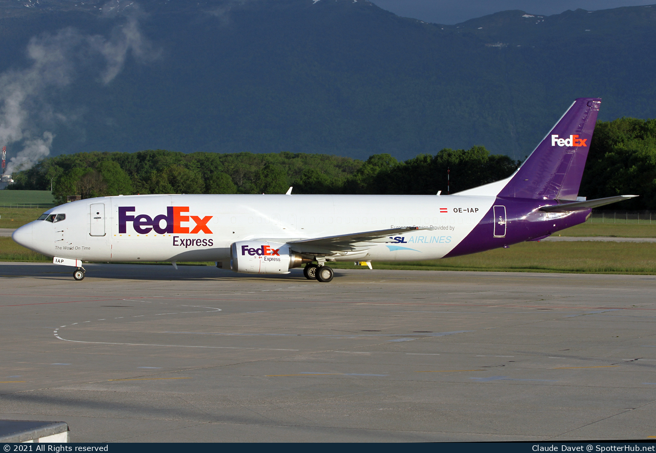 Photo of OE-IAP - Boeing 737-4M0(BDSF) operated by FedEx (opb ASL Airlines Belgium)