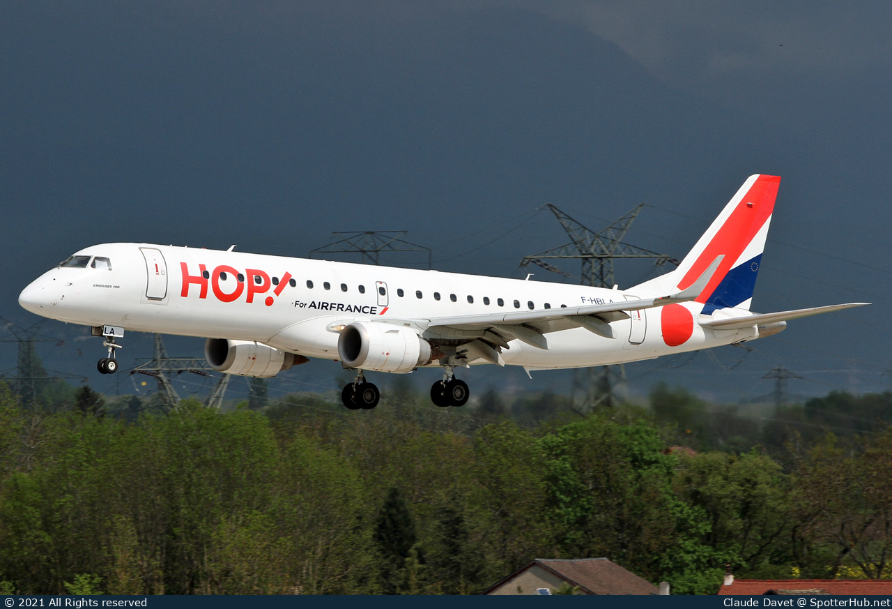 Photo of F-HBLA - Embraer ERJ-190LR operated by Air France HOP