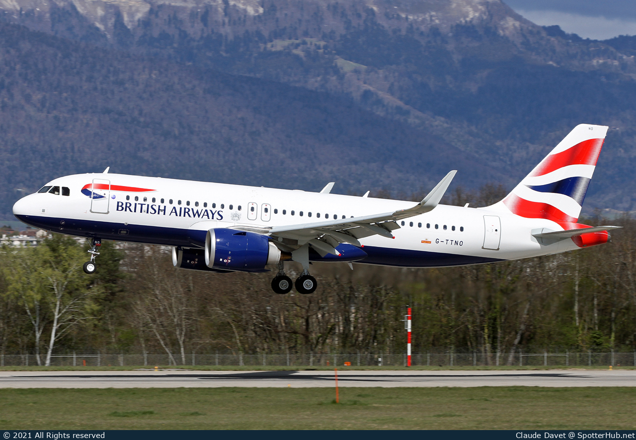 Photo of G-TTNO - Airbus A320-251N operated by British Airways