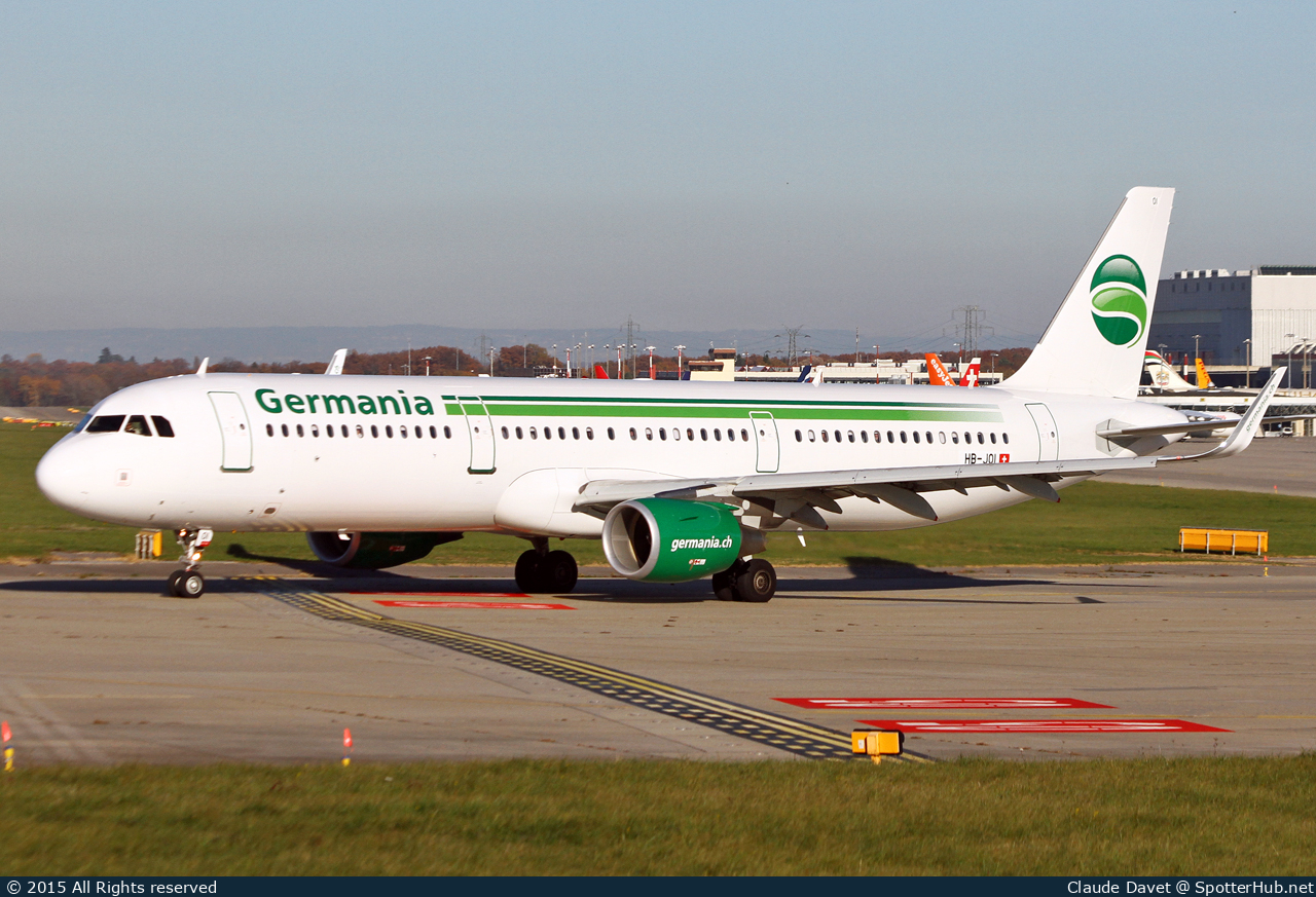 Photo of HB-JOI - Airbus A321-211 operated by Germania Flug