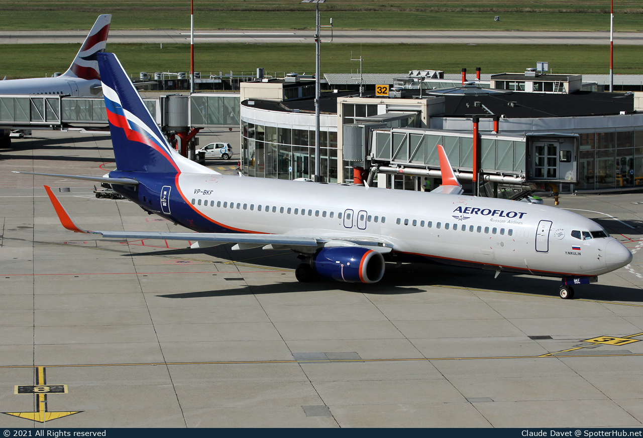 Photo of VP-BKF - Boeing 737-8MC operated by Aeroflot
