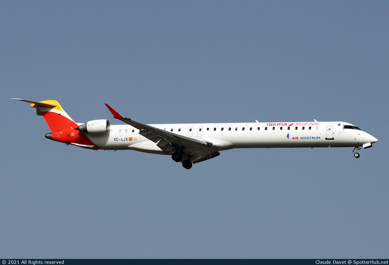 Photo of EC-LJX - Bombardier CRJ-1000 operated by Iberia Regional (opb Air Nostrum)
