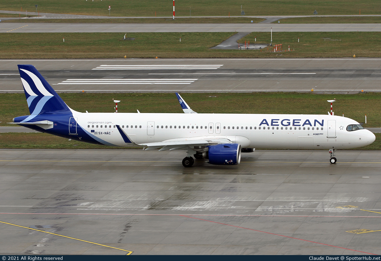 Photo of SX-NAC - Airbus A321-271NX operated by Aegean Airlines
