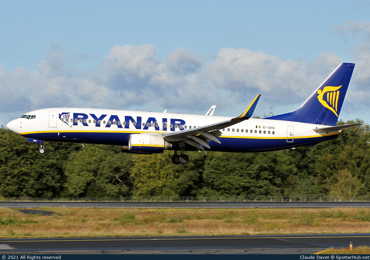 Photo of EI-DHG - Boeing 737-8AS operated by Ryanair
