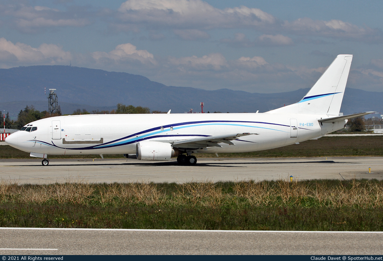 Photo of P4-EBO - Boeing 737-4H6(SF) operated by Liza Transport International (opb Global Jet Aruba)