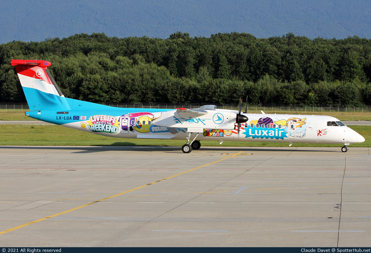 Photo of LX-LQA - Bombardier DHC-8-402 Dash 8 Q400 operated by Luxair