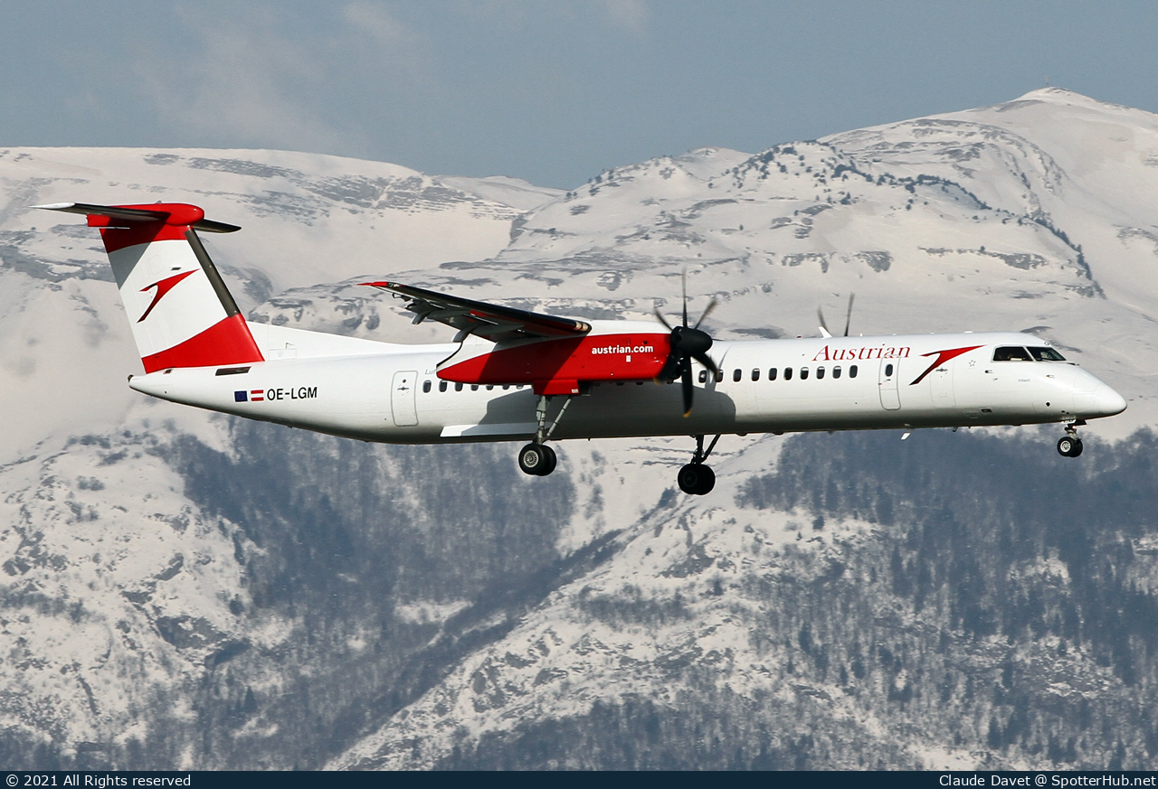 Photo of OE-LGM - Bombardier DHC-8-402 Dash 8 Q400 operated by Austrian Airlines