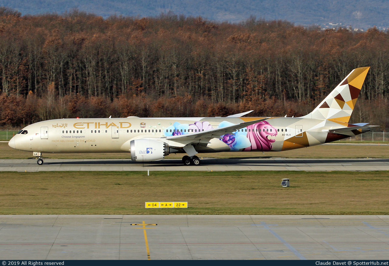 Photo of A6-BLA - Boeing 787-9 Dreamliner operated by Etihad Airways