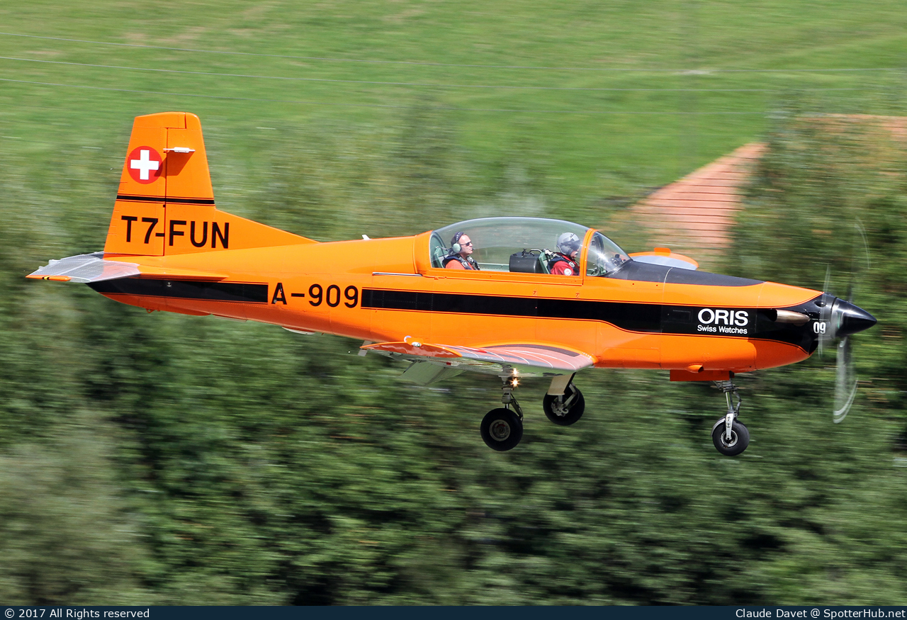 Photo of T7-FUN - Pilatus PC-7 operated by Fliegermuseum Altenrhein