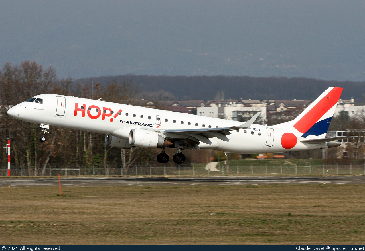 Photo of F-HBLF - Embraer ERJ-190LR operated by Air France HOP