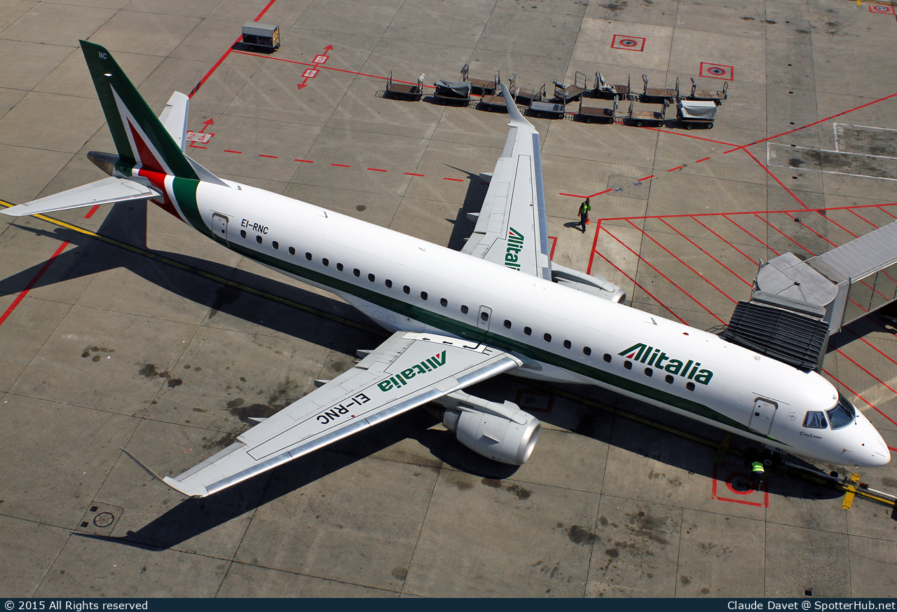Photo of EI-RNC - Embraer ERJ-190STD operated by Alitalia CityLiner
