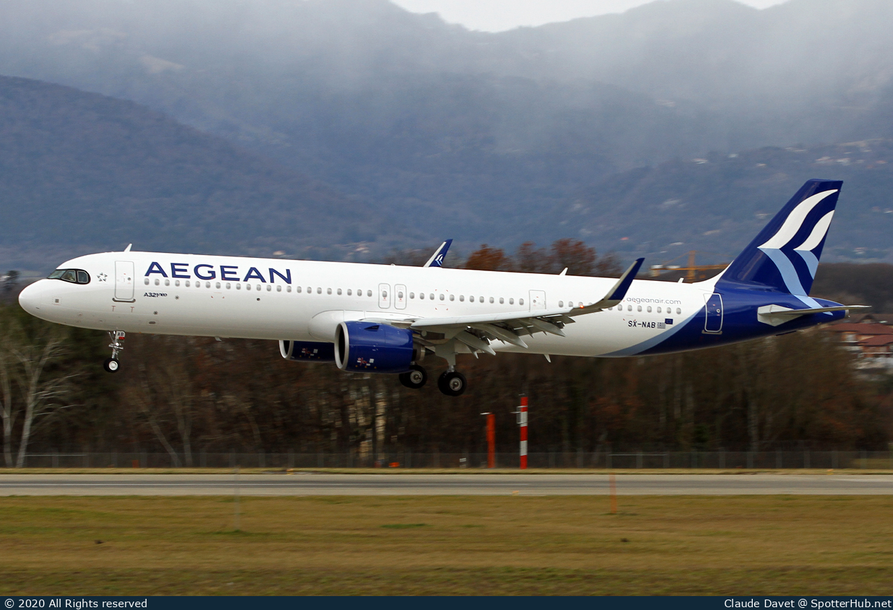 Photo of SX-NAB - Airbus A321-271NX operated by Aegean Airlines