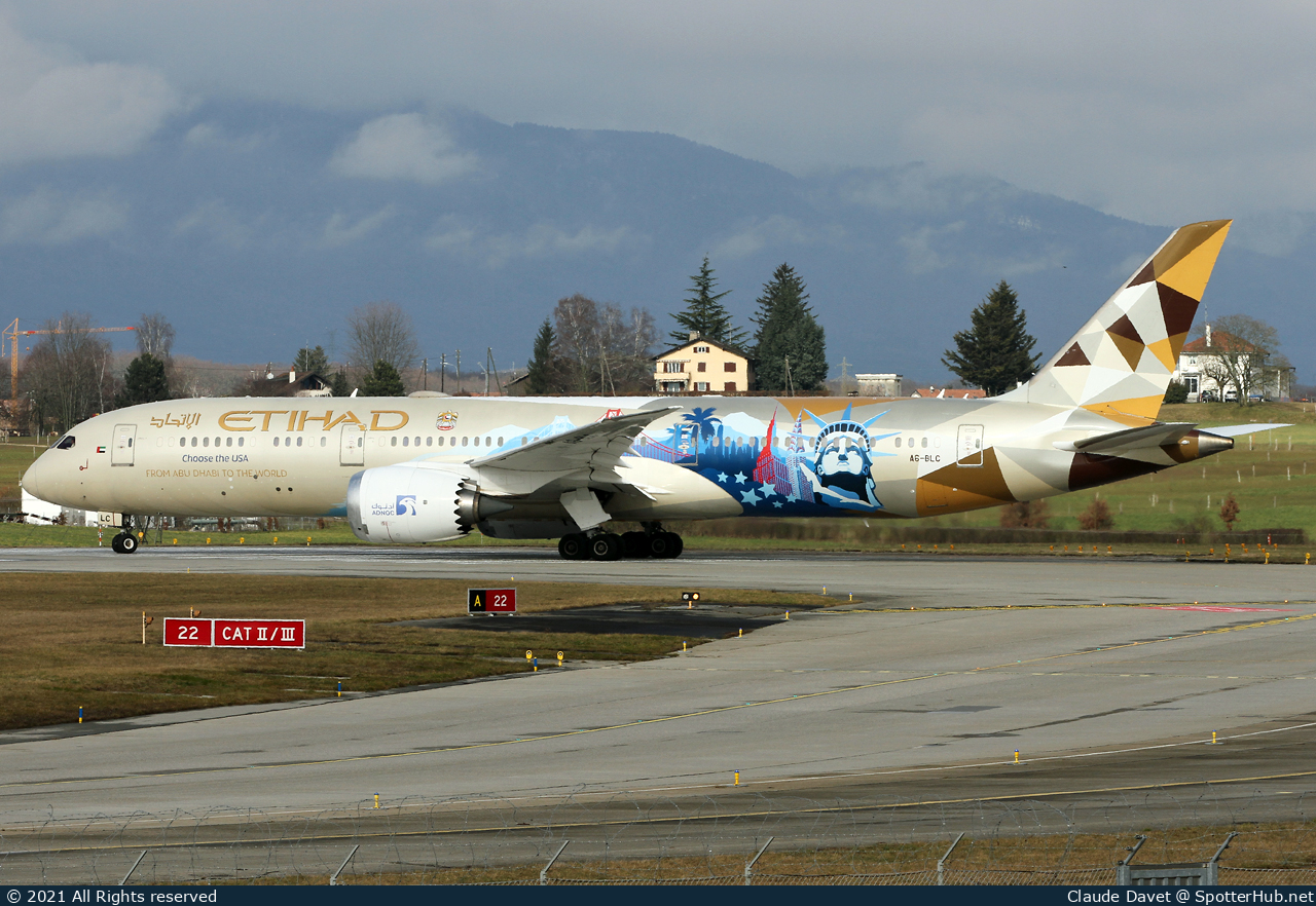 Photo of A6-BLC - Boeing 787-9 Dreamliner operated by Etihad Airways