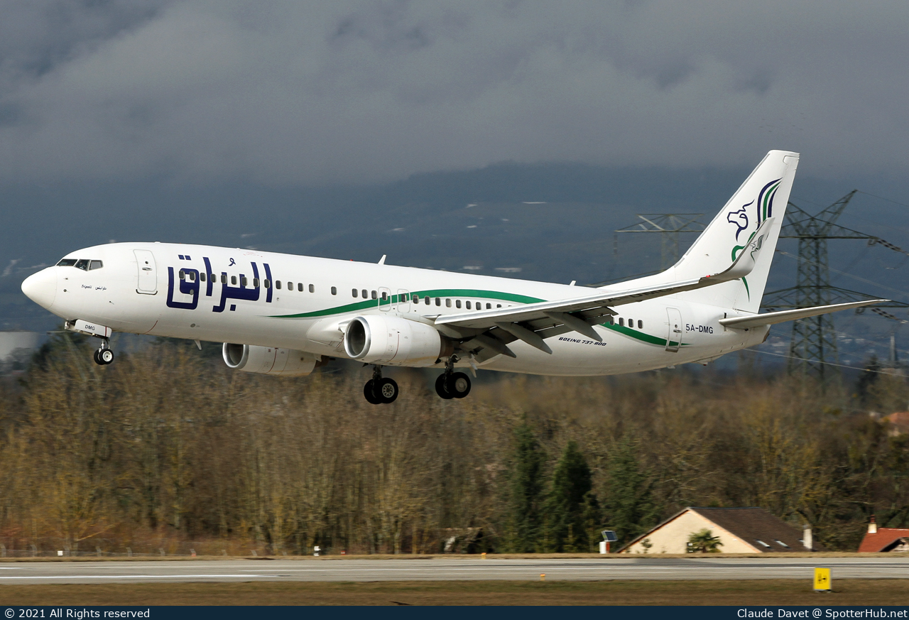 Photo of 5A-DMG - Boeing 737-8GK operated by Buraq Air