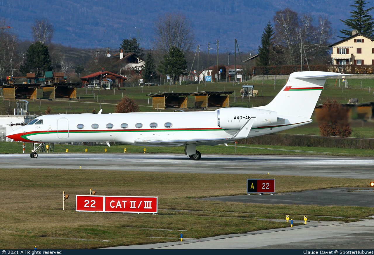 Photo of A4O-AE - Gulfstream GV-SP (G550) operated by Oman Royal Flight