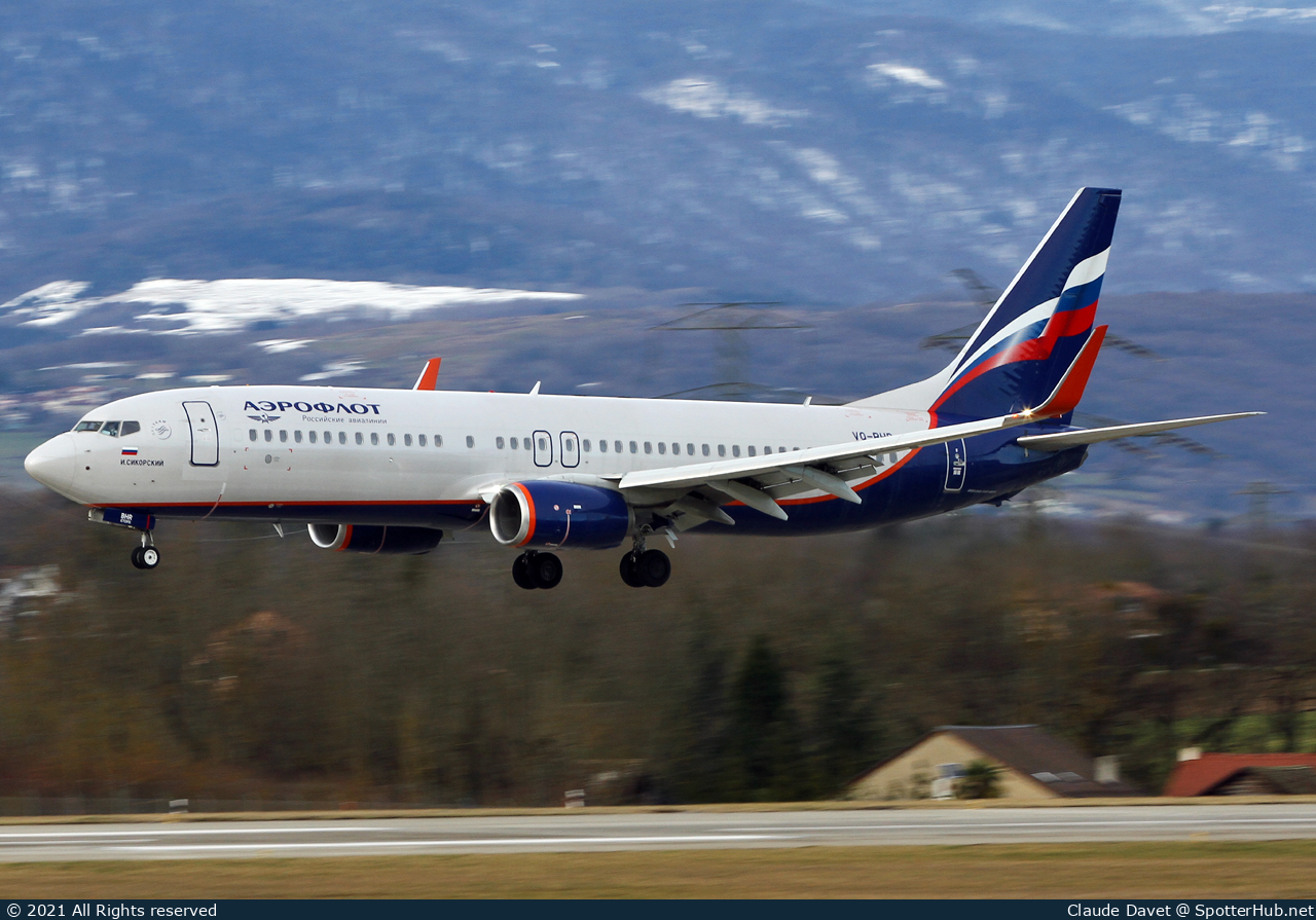 Photo of VQ-BHR - Boeing 737-8LJ operated by Aeroflot