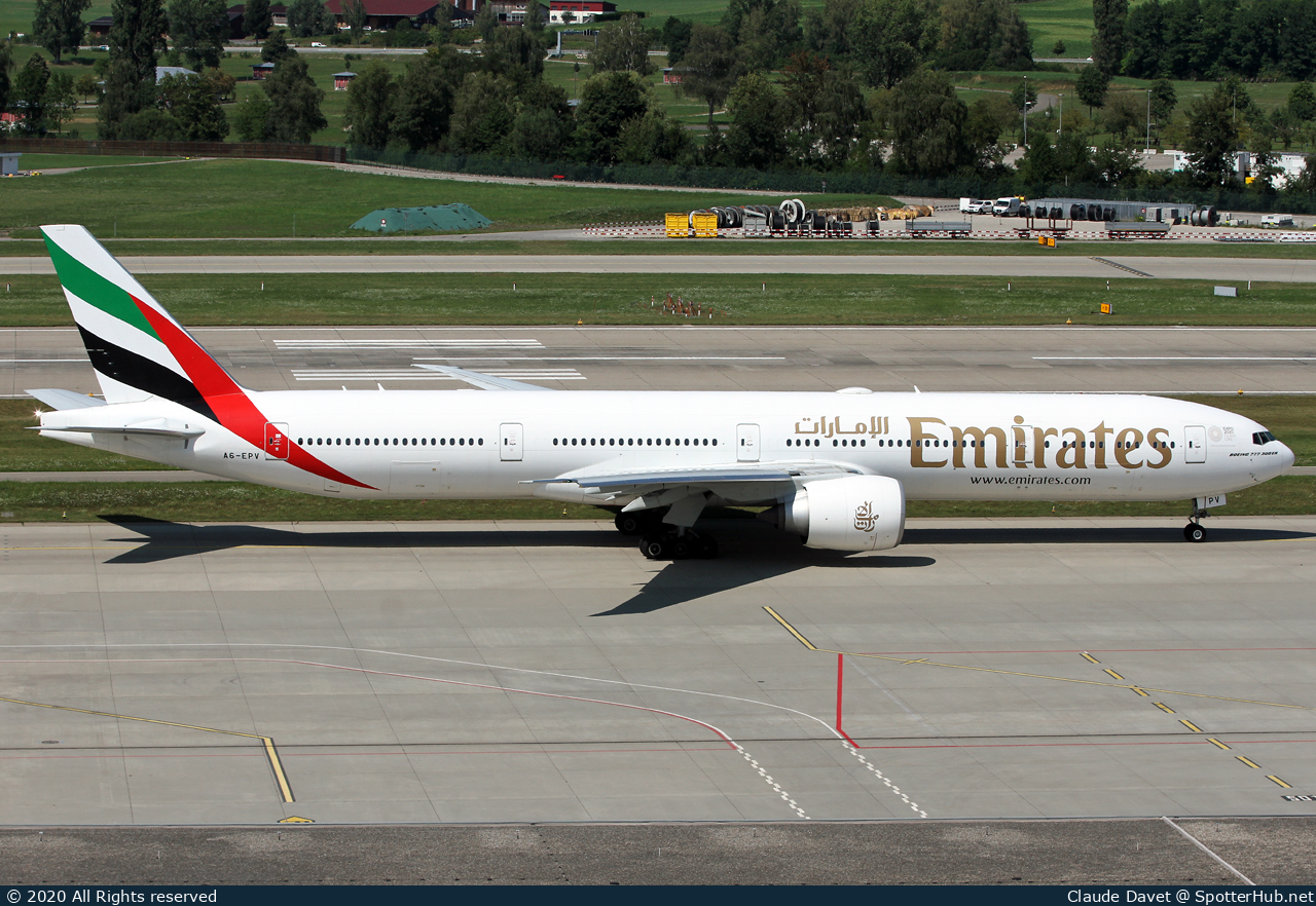 Photo of A6-EPV - Boeing 777-31H(ER) operated by Emirates